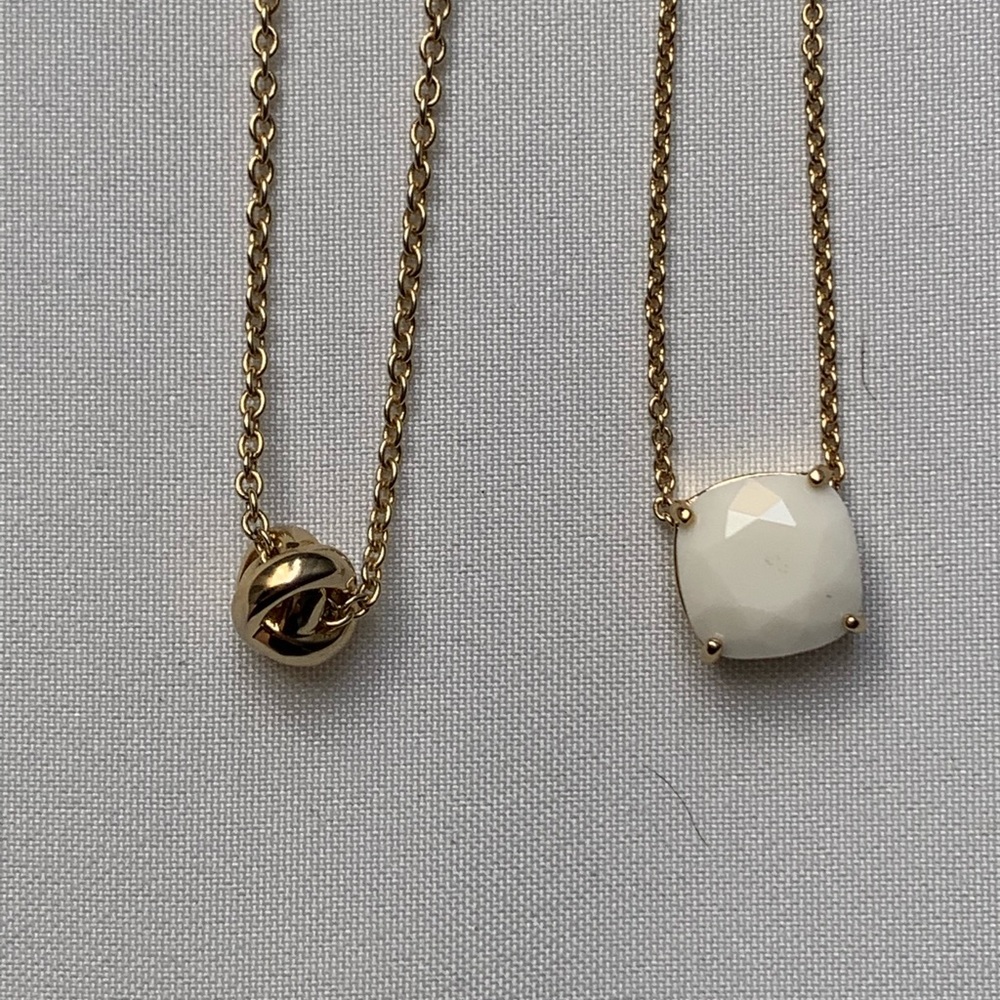 2 Kate Spade Necklaces in Gold